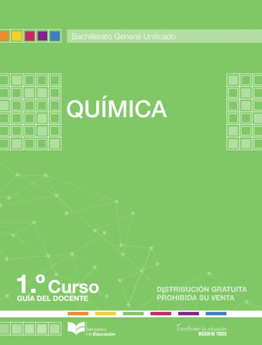 Libro de química primer grado (Guía del Docente BGU)