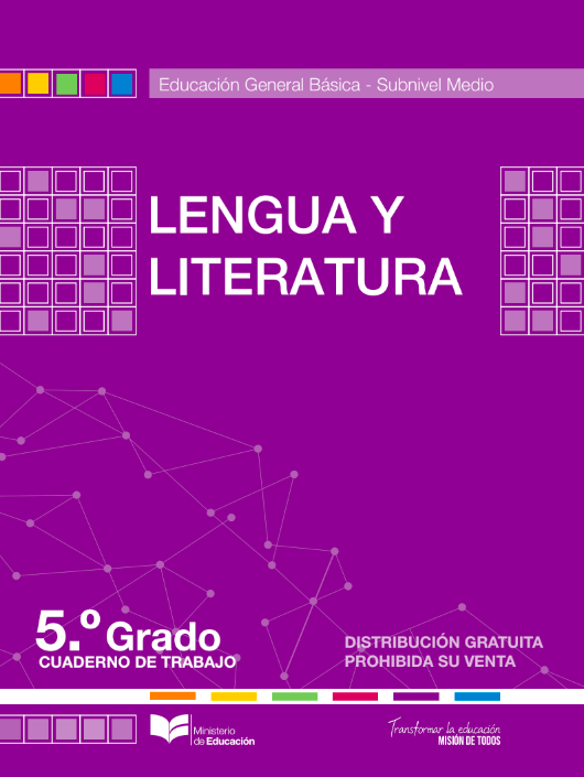 Cuaderno de trabajo de lengua y literatura quinto grado de EGB