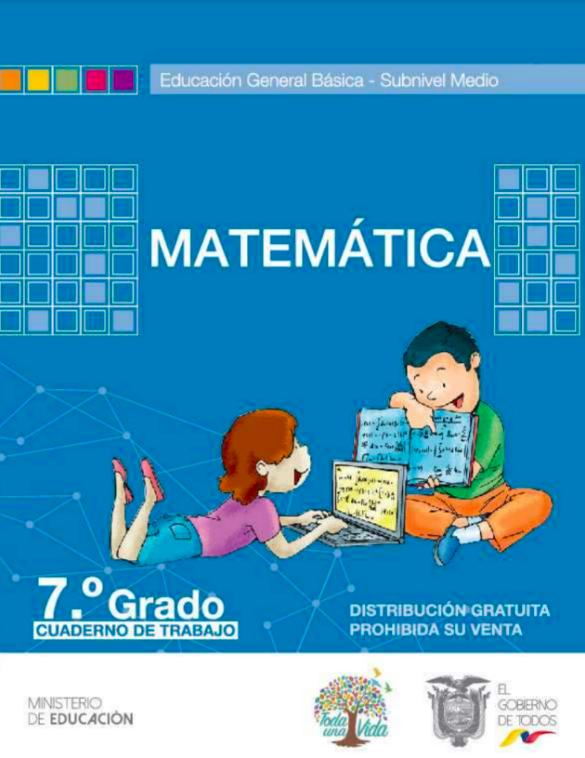 Cuaderno de trabajo de matemáticas séptimo grado de EGB