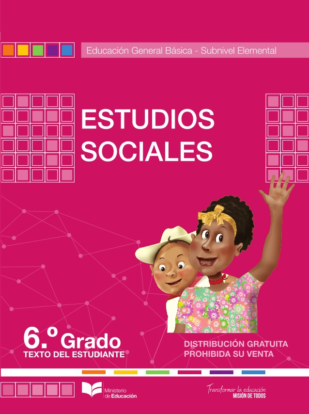 Libro de estudios sociales sexto grado  de EGB