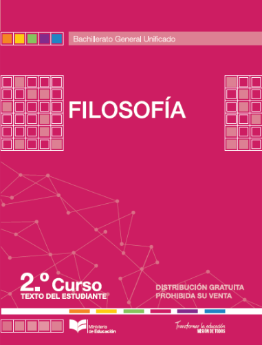 Libro de filosofía segundo grado de bachillerato de BGU