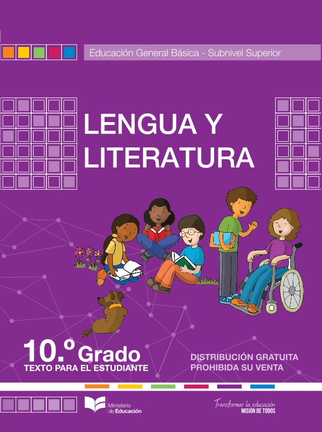 Libro de lengua y literatura décimo grado de EGB