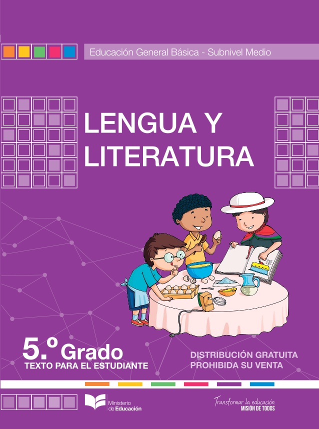 Libro de lengua y literatura quinto grado de EGB