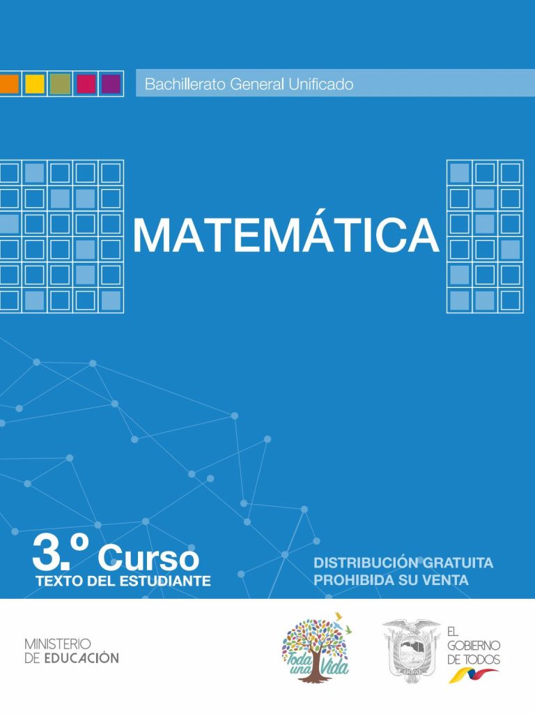 Libro de matemáticas tercer grado de bachillerato  de BGU