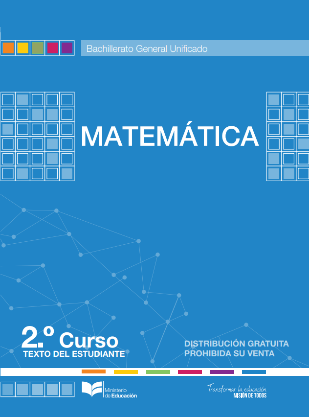 Libro de matemáticas segundo grado de bachillerato de BGU