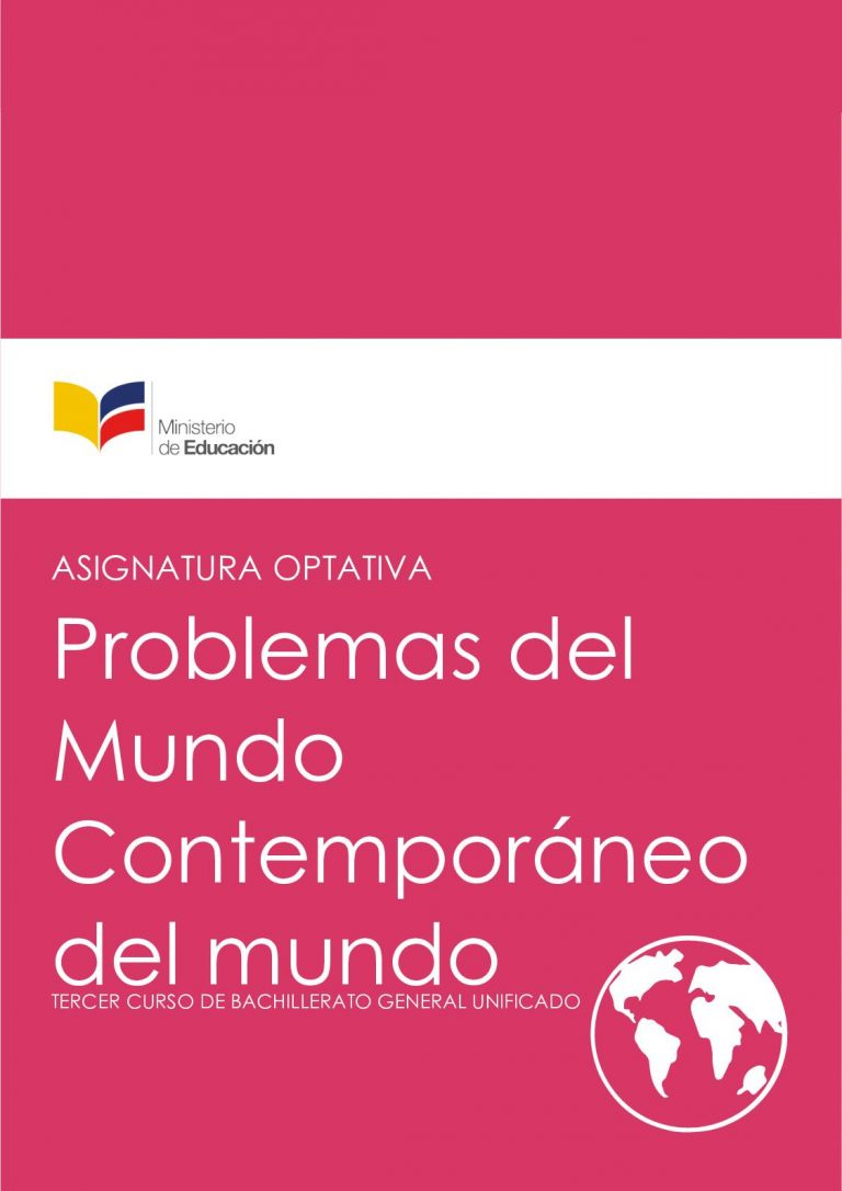 Libro de problemas del mundo contemporáneo tercer grado de bachillerato  de BGU