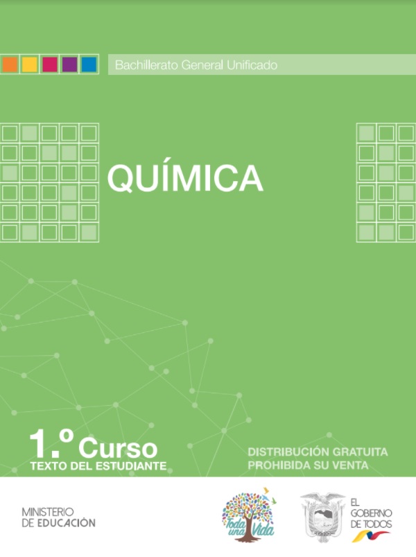 Libro de química primer grado de bachillerato de BGU